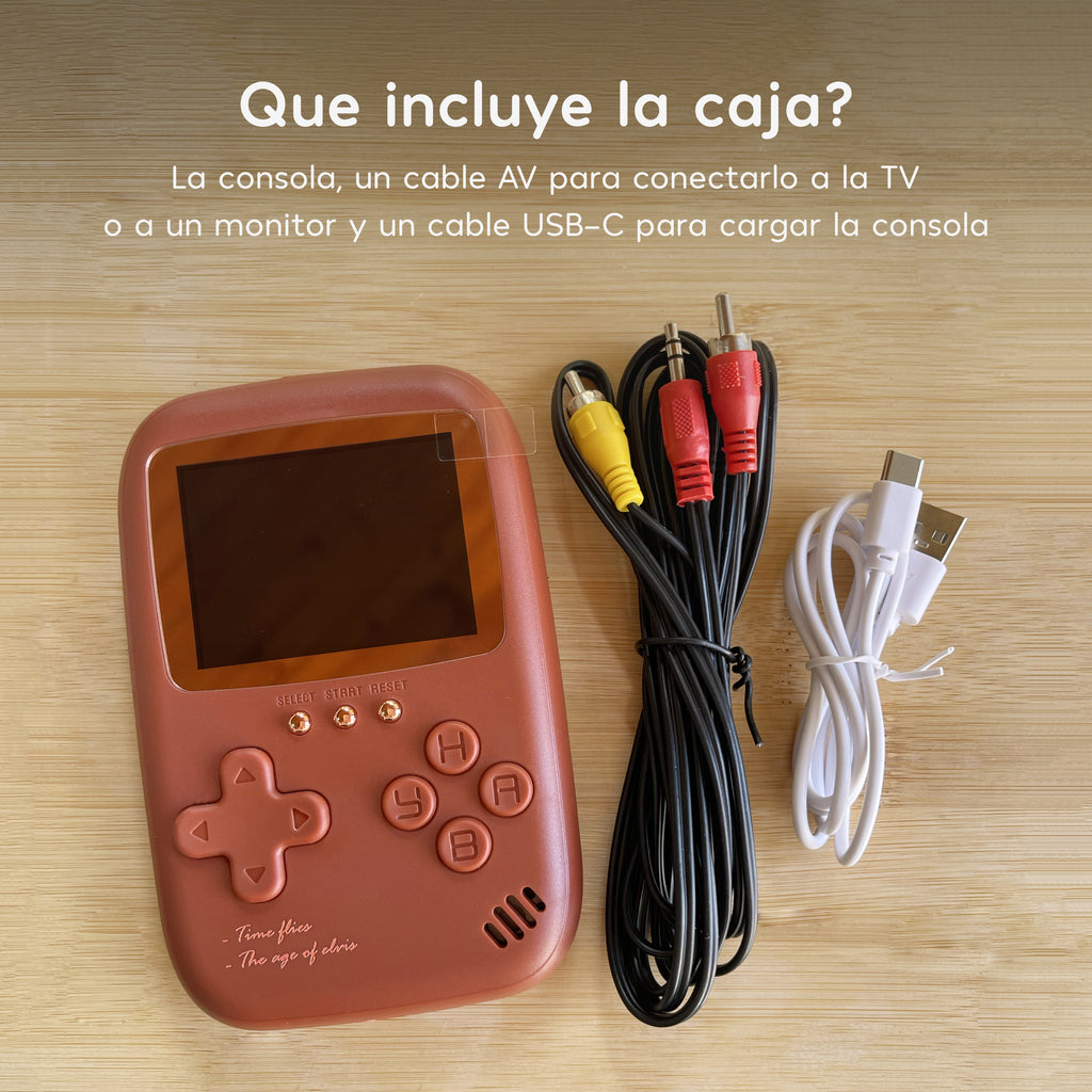 Cargador Portátil Con Videojuegos Retro Granada