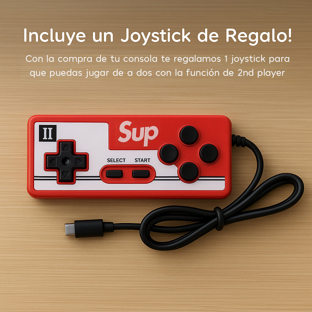 Cargador Portátil Con Videojuegos Retro Verde
