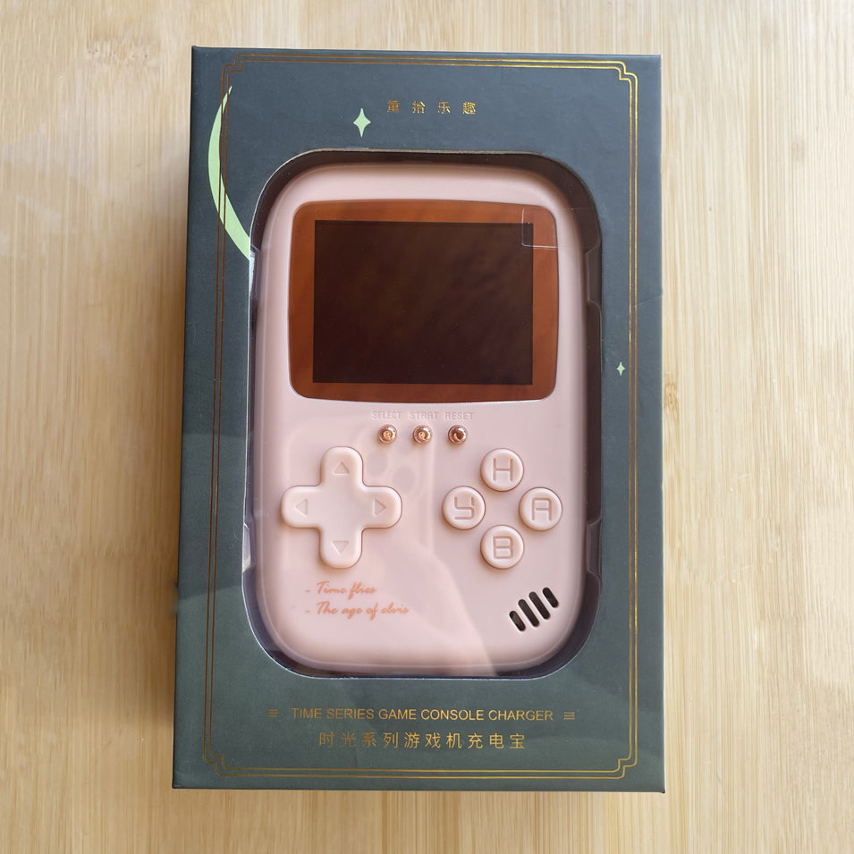 Cargador Portátil Con Videojuegos Retro Rosa